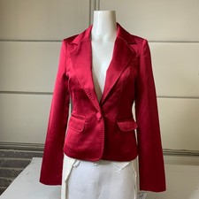 Marciano By Guess Corsage Solid Satin Blazer Women's Size Small Pink