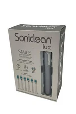 Soniclean Lux Rechargeable Toothbrush with 6 Brush Heads Platinum