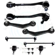 8x Front Lower Control Arm And Ball Joint Sway Bar Link Kit For 2000-2006 BMW X5