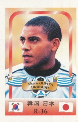 036 NICOLAS OLIVERA URUGUAY # SEVILLA FC CARD WM 2002 REYAUCA