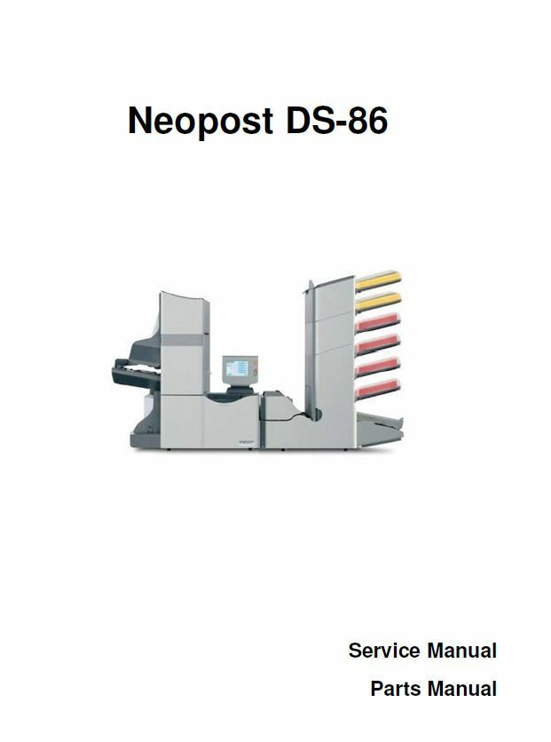 Service Repair Manual for Neopost DS86 Hasler M8000 Formax FD6602