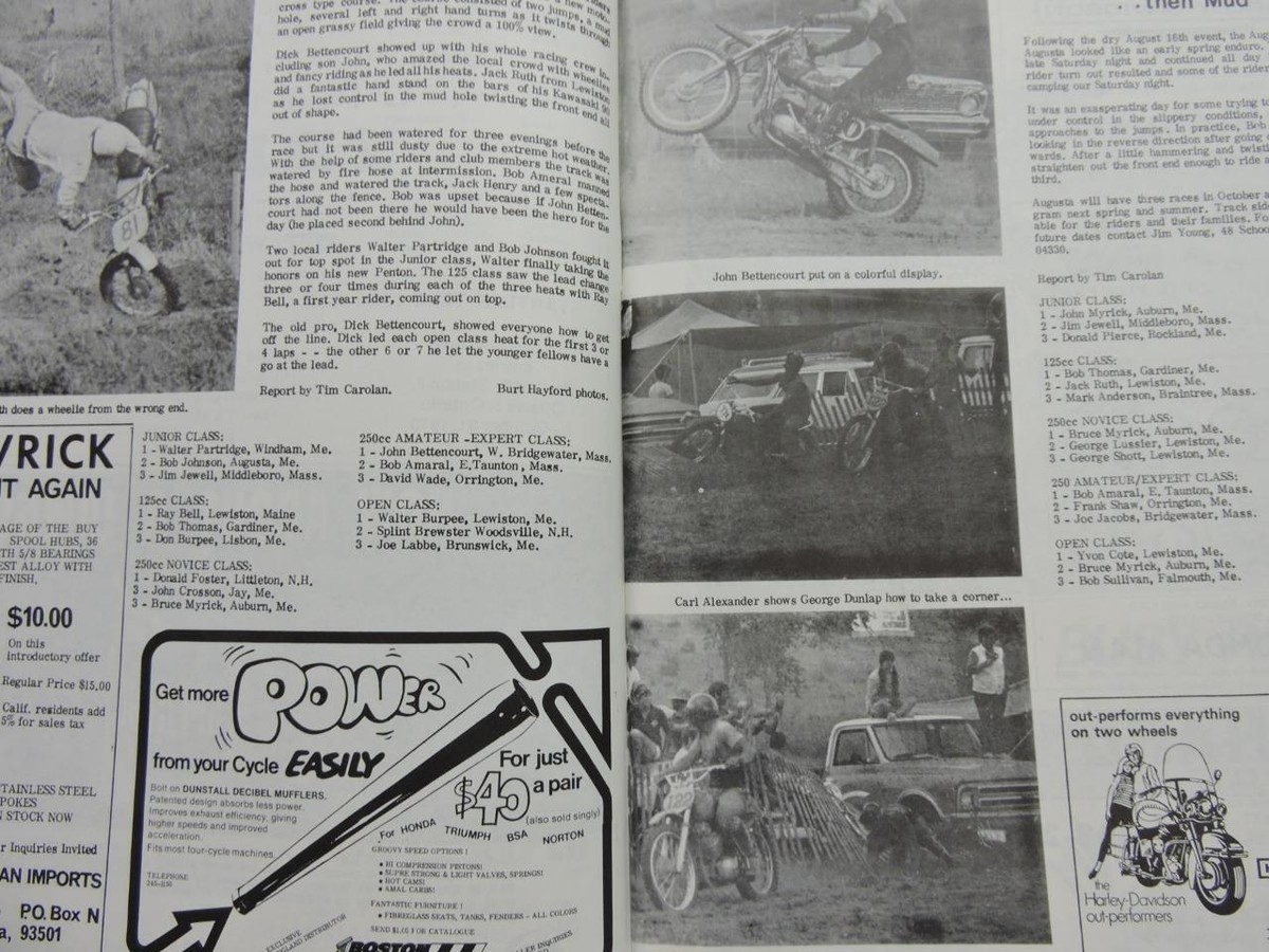 Cycle Sport October 1970 AMA Report Seatway Sport Motocross