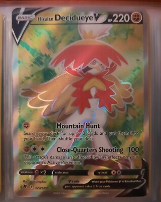 Hisuian Decidueye V - 173/189 - Pokemon Astral Radiance Sword Shield Full Art NM