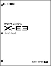 FujiFilm FinePix X-E3 Digital Camera Owner's Manual User Guide Instruction