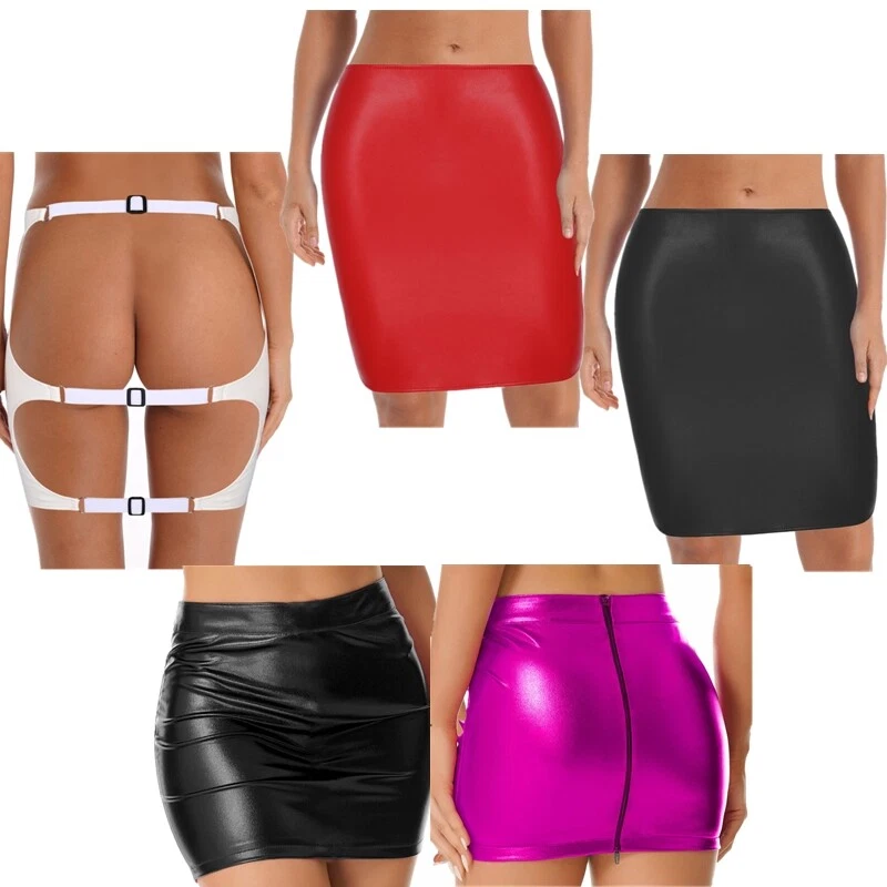 Sexy women in leather skirts sale