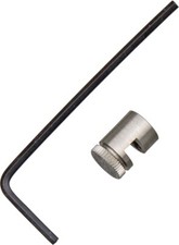 Kiwi Thumb Stainless Stud 0.4" Long 0.28" Diameter 1/8" Blade Slot w/Hex Wrench