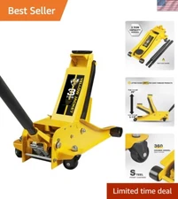 Heavy Duty Dual Pump Hydraulic Floor Jack - 6600 lb Capacity for Cars & Trucks