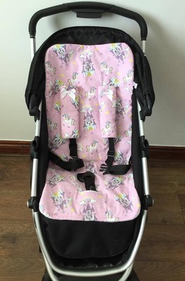 pink pushchair liner