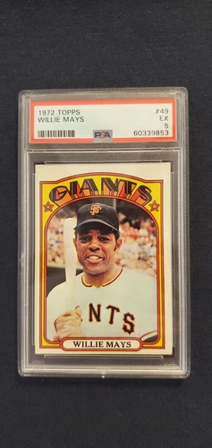1972 Topps Willie Mays #49 PSA 5 -EX-