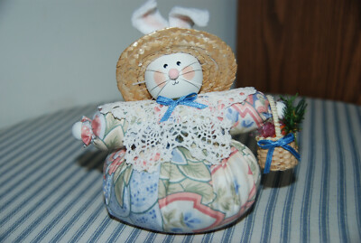 Handmade Easter Bunny Doll -- Home Spring Decorations