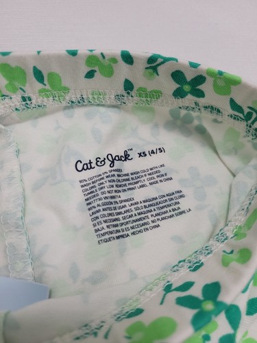 Cat & Jack Toddler Girl Leggings XS (4/5) - Green Floral Print - Picture 7 of 8