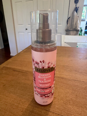 Love Beauty and Planet Beloved Cherry Blossom & Tea Rose Fragrance Body Mist 8oz