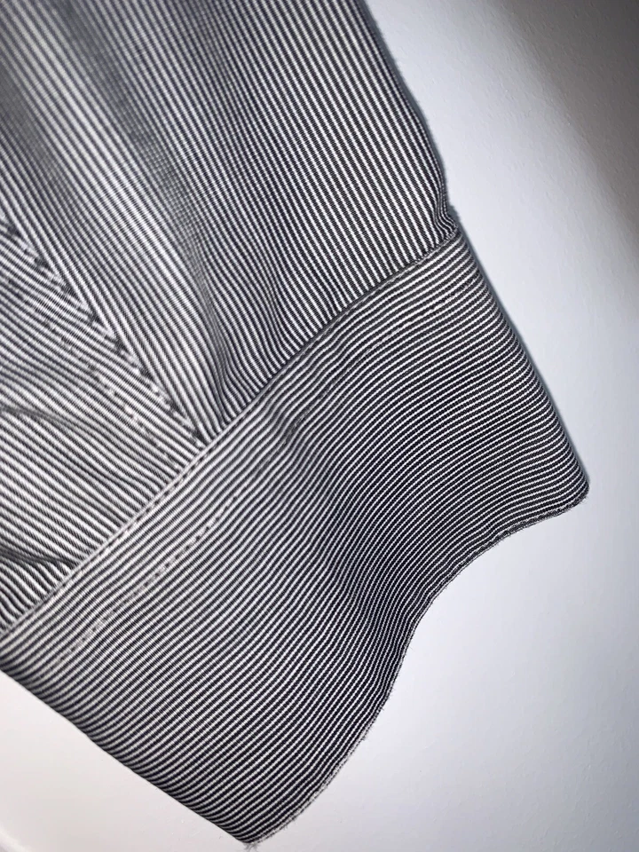 Camisa de vestir Material London 100 % algodón a rayas para hombre 15,5-34/35 M ligeramente usada Foto 4 de 4