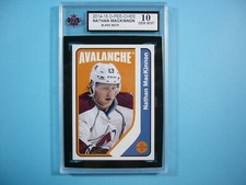 2014/15 O-PEE-CHEE NHL HOCKEY CARD NATHAN MACKINNON BOX BOTTOM KSA 10 GEM OPC
