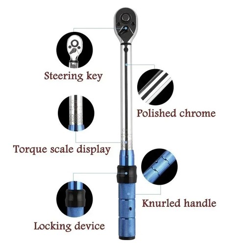 5-60N.m Torque Wrench 3/8Inch Reversible Ratchet Key Square Drive Car RepairTool - Picture 4 of 7