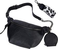 Fanny Packs Waist Bag for Women-Fashion Crossbody Bags Chest Purses Belt Bag wit