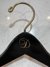 RARE 1 Initial  D  MCM Hollywood Regency Clothes Coat Tux Wedding Black Hanger