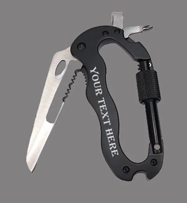 17-in-1 Multi-Tool Carabiner with Knife and Screwdriver 17-in-1 Multi-Tool Carabiner with Knife and Screwdriver