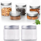 10X Aluminum Lid Empty Jar Container Food Cosmetic Box Storage Tin Pot 100-500ML