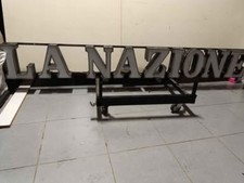 Insegna Luminosa " LA NAZIONE "  Pubblicitario Vintage
