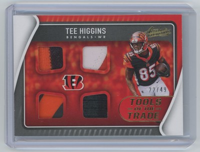 2021 Panini Absolute Tools Of the Trade Quad Prime Tee Higgins Jersey 3 colors