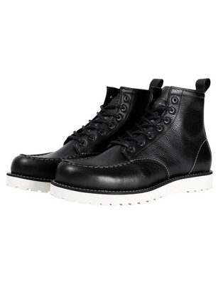 John Doe Rambler 43 Motorradstiefel XTM Fiber CE Leder Motorrad Schuhe Black