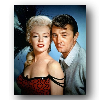 Marilyn Monroe Robert Mitchum Photo 8x10 River Of No Return 1954 Movie Set