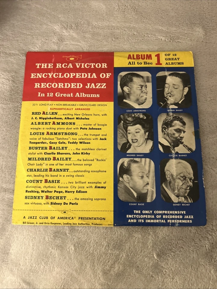 Two RCA Jazz Albums 33 1/3 RPM LOUIS ARMSTRONG BILLIE HOLIDAY HARRY JAMES ETC - Image 3 of 4