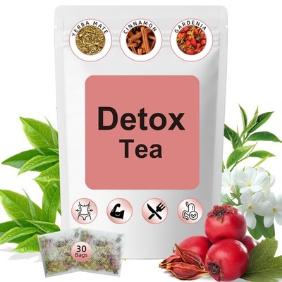 Detox Tea，7 Carefully Selected Plant-Based Ingredients to Complement Balanced...