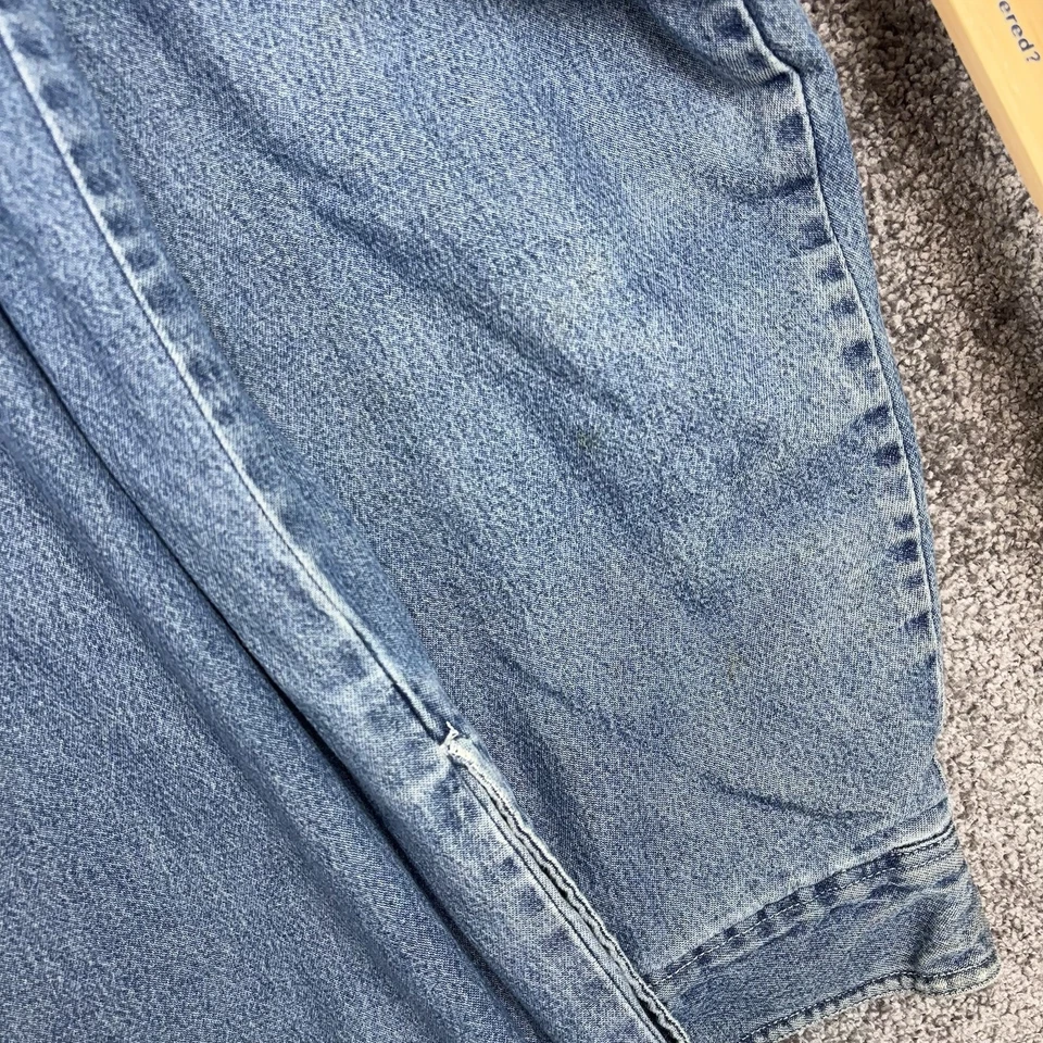 Camisa de mezclilla Wolverine de colección para hombre XL alta forrada de vellón chaqueta al aire libre descolorida Foto 4 de 4