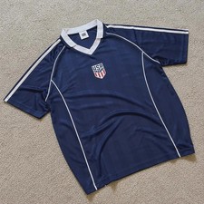 USA Blue Football Jersey - United States Soccer Jersey Retro