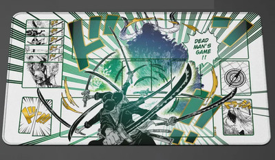 One Piece Zoro 24x14 Stitching Playmat TCG