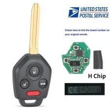 Uncut Keyless Remote Key Fob For 2020-23 Subaru Outback Legacy Cwtb1g077 H Chip