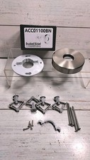 Shower Arm Flange, Shower Arm Stabilizer Bracket and Flange Cover Plate Brushed