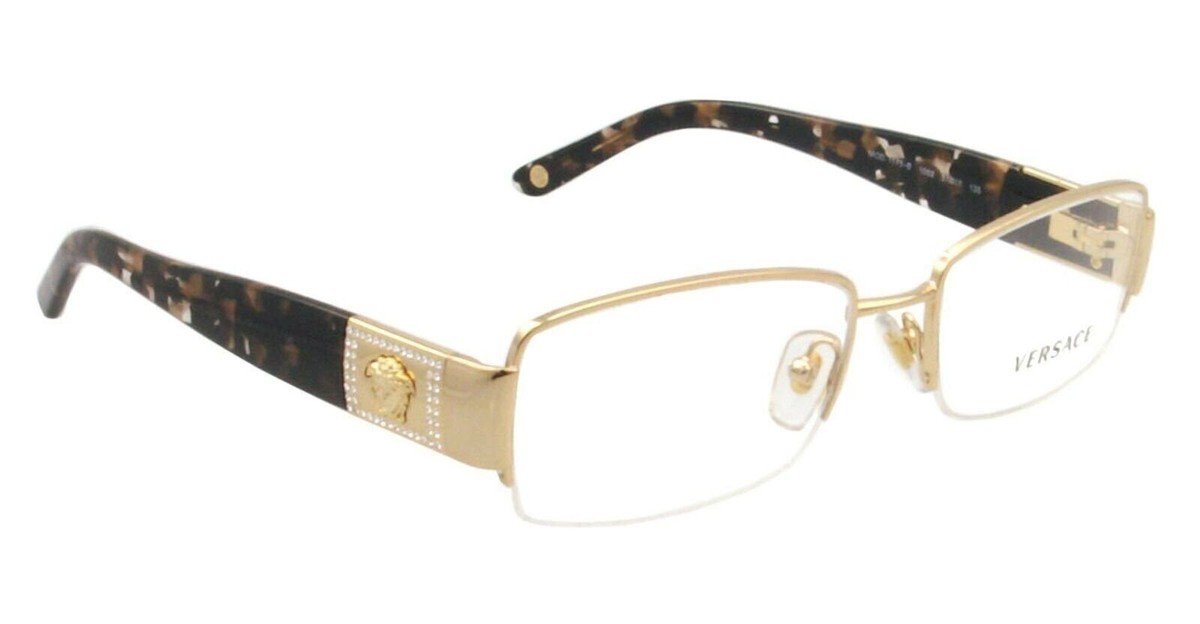 Versace VE 1175B Eyeglasses w/ Gold Frame and Non-Rx 53 mm