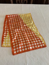 Vintage Silk Polka Dot Scarf by Echo With Black White and Pink