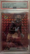 2020 Panini Mosaic Rookies Brandon Aiyuk #210 Mosaic Red (RC)