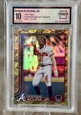 2025 Topps Series 1 Ronald Acuña Jr. #207 Spring Training Gold Foilboard /50