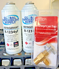 R1234yf Hfo Refrigerant Automotive Ac 2 Can Recharge Kit With Can Taper