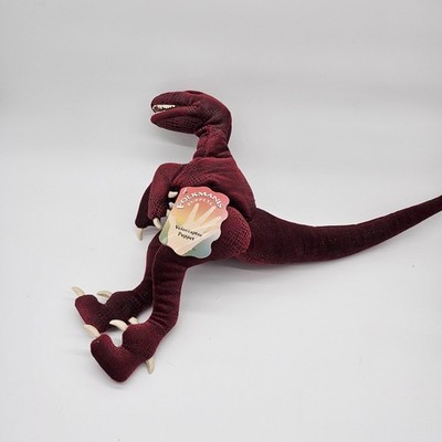 Folkmanis große Velociraptor Handpuppe Plüschtier weicher Dinosaurier selten