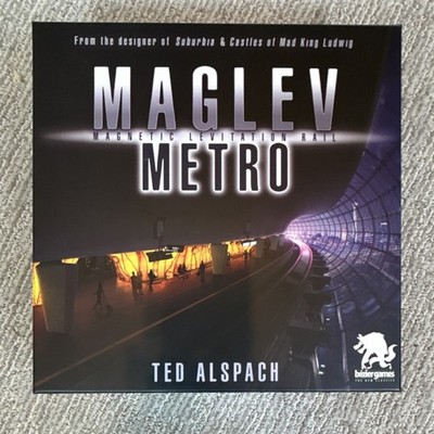 Bezier Games Maglev Metro Board Game Tile-Laying Engine-Building Complete Game