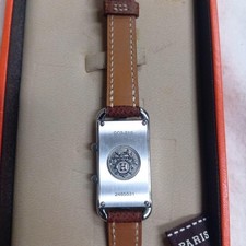 HERMES Cape Cod Deux Zones Double Tour Watch CC3-210 Women's Working Authentic 4