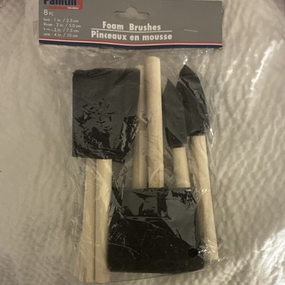 Painter's Touch 8-Pack Firm Flat Foam Brushes, Disposable, Paint/Stain