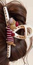 Women Plastic Hair Claw Clip Jumbo Cartoon Dog Style