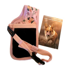 Dog Muzzle Pink Floral Print Soft Nylon Chewing Biting Grooming Size XL NEW 