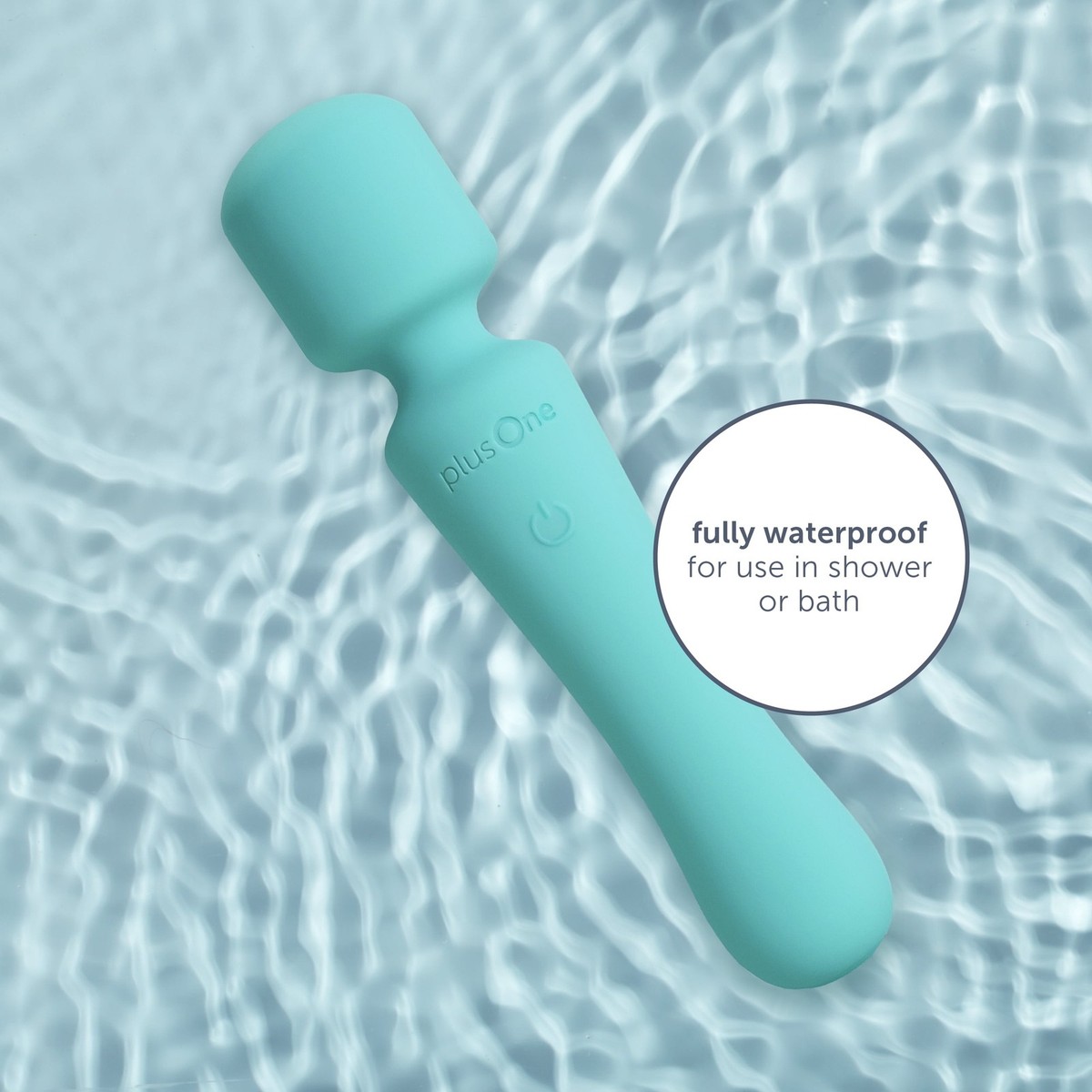 plusOne Vibrating Soft Touch Wand, 10 Vibration Settings, Waterproof
