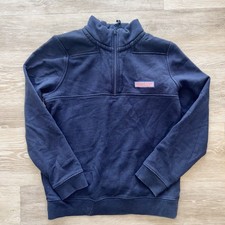 Vineyard Vines Blue 3/4 Zip Up Sweatshirt Kids-Size M 12-14 