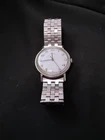 VINTAGE MEN'S 1980'S TIMEX WINDUP THICK CRYSTAL Runs. Stretches To 8” Needs Batt