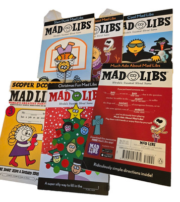 Lot Of 6 Mad Libs World's Greatest Word Game- Road Trip Activity - Never Used