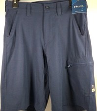 Huk Next Level 10.5 Men's Blue Medium Cotton Blend Shorts R1 